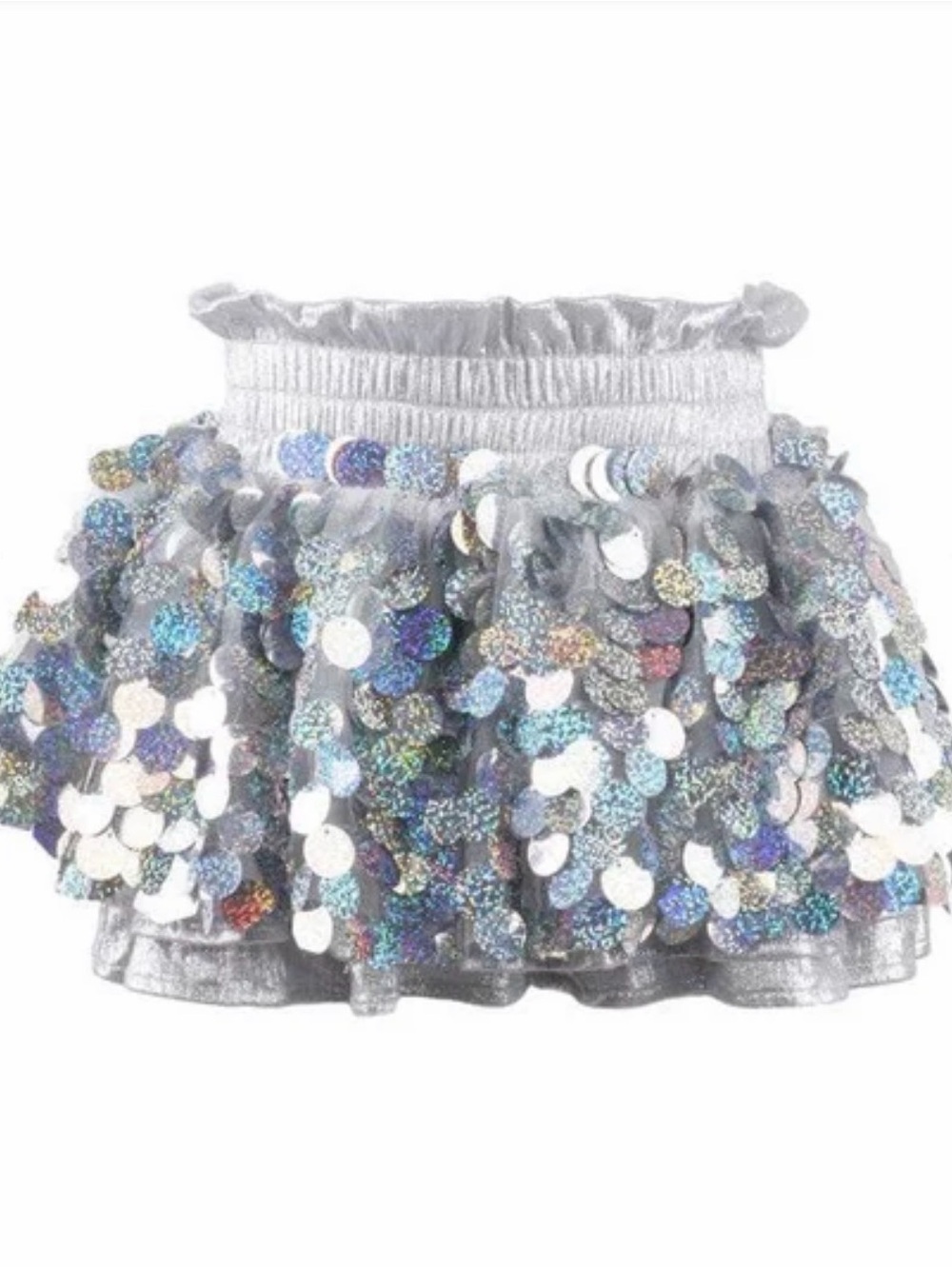Lola and the Boys PAILLETTE METALLIC SKORT size 8